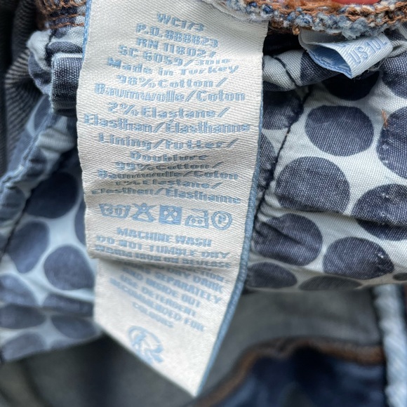 Boden Two Tone Straight Leg Jeans Size 10 Long - Picture 5 of 6